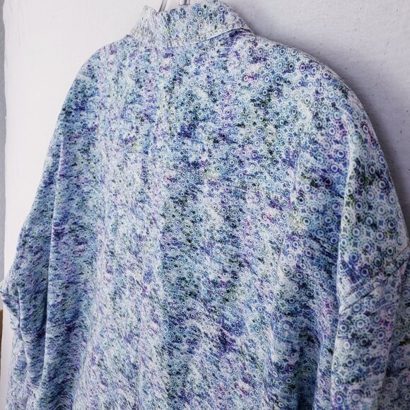 Signum Germany Button-Up Shirt Modern Fit Long Sleeve Abstract Woven size 2XL - Picture 8 of 9